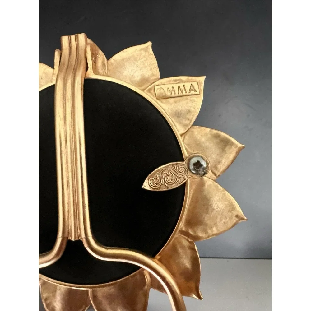 Vintage MMA Gold Leaf Wreath Picture Frame Benjamin Franklin Trumbull 4.5
